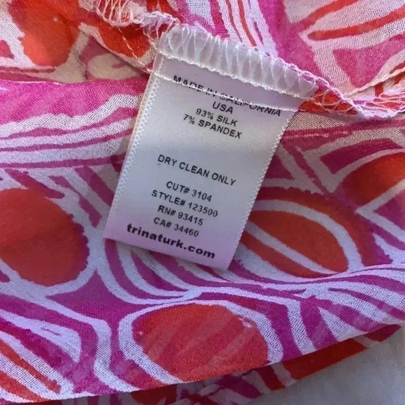 TRINA TURK long sleeve lightweight blouse - Picture 5 of 5